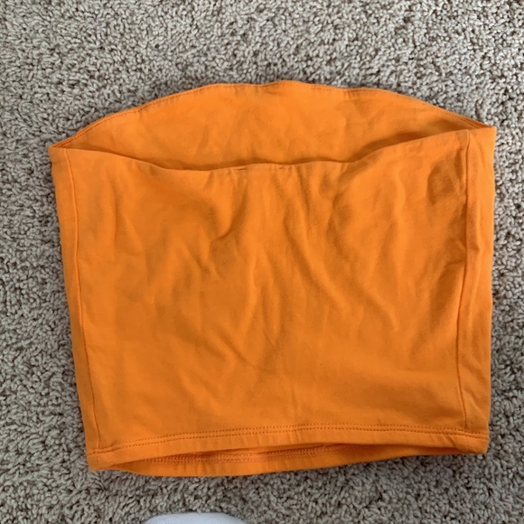 GARAGE Orange cotton tube top - Picture 2 of 3
